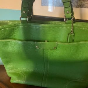 Green coach purse